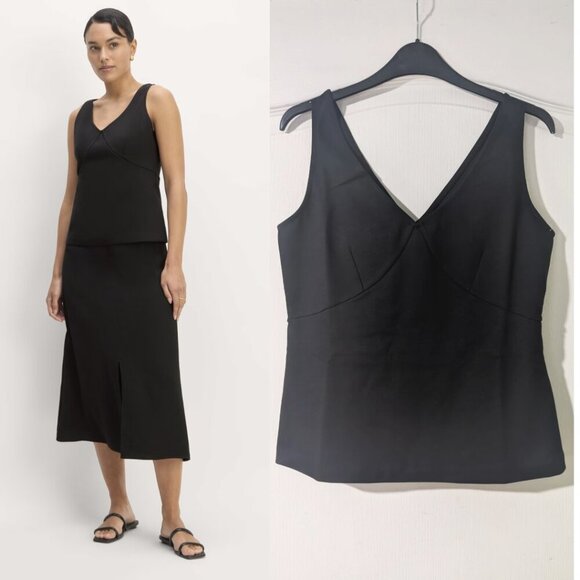 Everlane | The Dream V-Neck Tank Top In Black - Picture 1 of 12